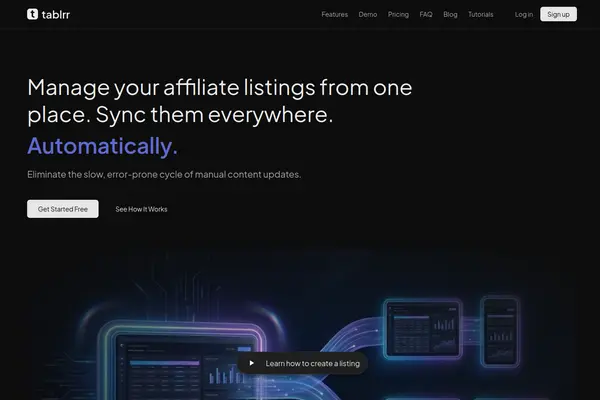 Screenshot of tablrr.app